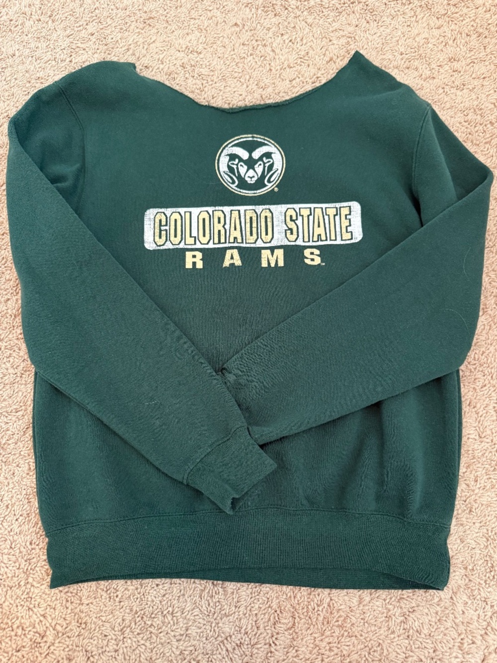 Colorado State University Off Shoulder Sweatshirt